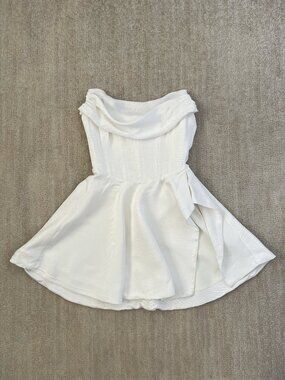 Lovers and Friends Cosima Corset Cocktail White Mini Dress XXS Bachelorette